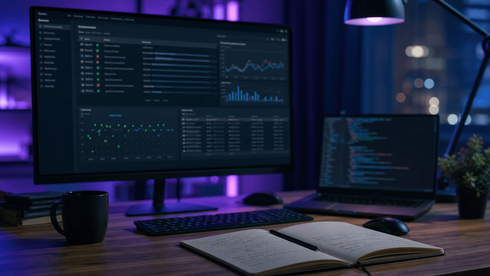 Realistický cover pro článek o DeepSWE benchmarku coding agentů